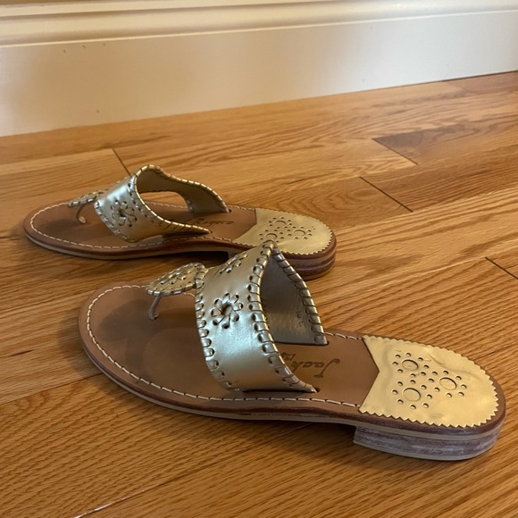 Platinum Gold Jack Rodger Sandals - Picture 2 of 3